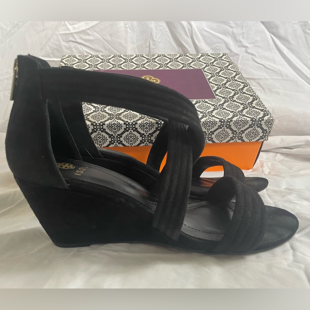 Isola FIA black Wedge Sandals